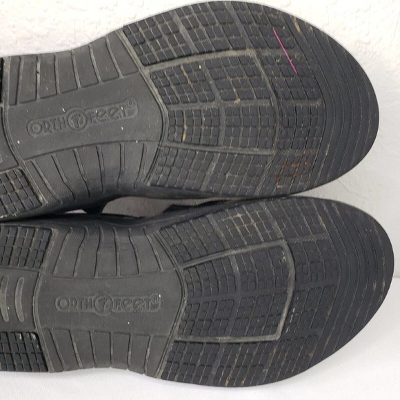 Orthofeet Black Cambria Diabetic Sandals Mens Comfort Shoes Walking - Picture 12 of 13